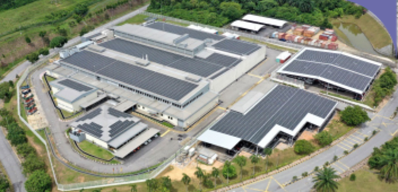 Solar project at the G+D printing plant in Malaysia.