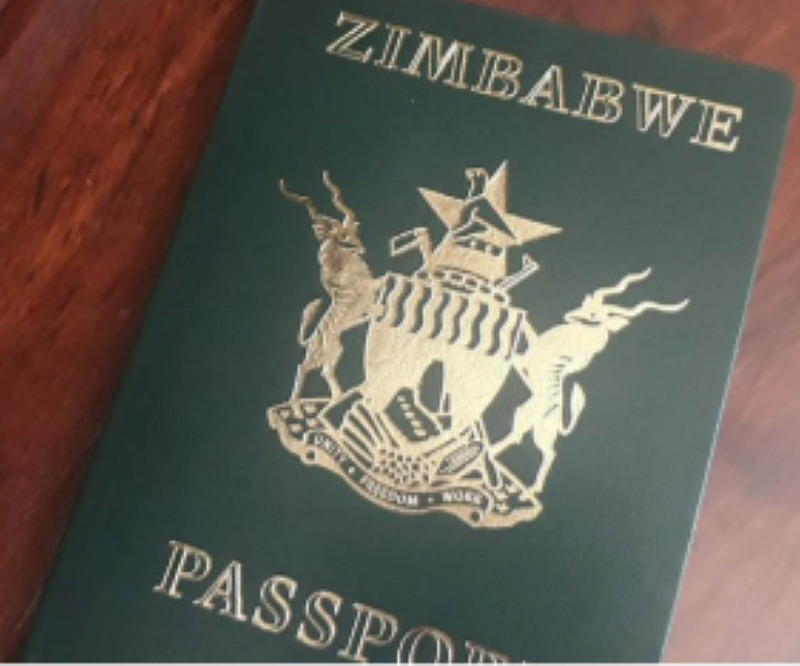 Zimbabwean passport.