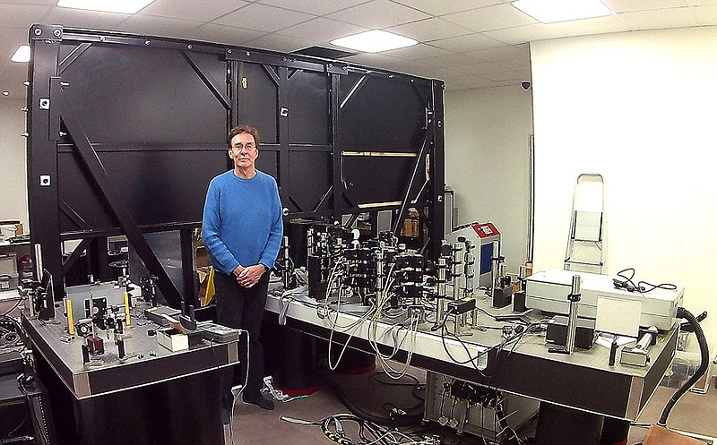 Prof Brotherton-Ratcliffe in his research lab.