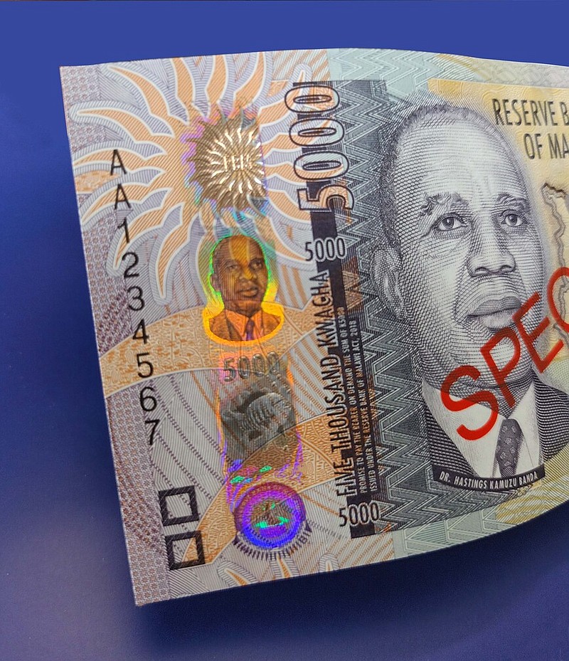 Malawian 5,000 Kwacha (Reserve Bank of Malawi).