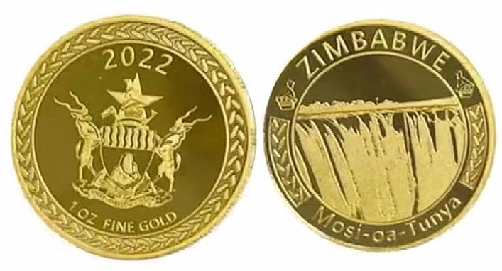 An example of the Zimbabwean specie coins, called Mosi-oa-Tunya ('Smoke that Thunders').