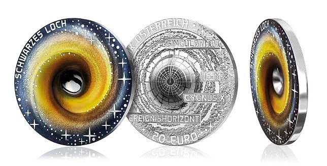 COTY and Best Silver Coin – ‘The Black Hole’ €20, Austrian Mint.